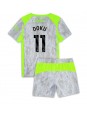 Manchester City Jeremy Doku #11 Replika Tredje Kläder Barn 2025-26 Kortärmad (+ byxor)